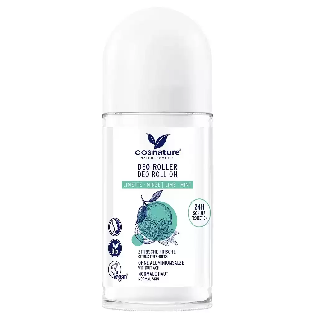 Deodorant - Roll-on cu lime bio si menta fara aluminiu 50ml