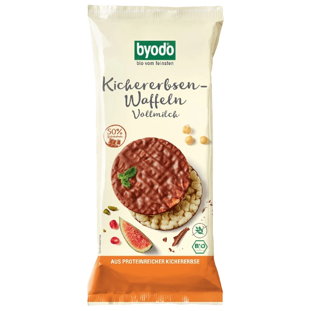 Cereale - Rondele din naut cu ciocolata cu lapte fara gluten, eco 65g