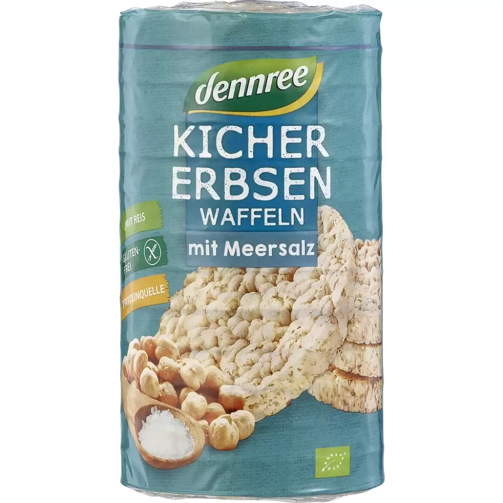 Cereale - Rondele din naut si orez cu sare de mare fara gluten, eco 100g