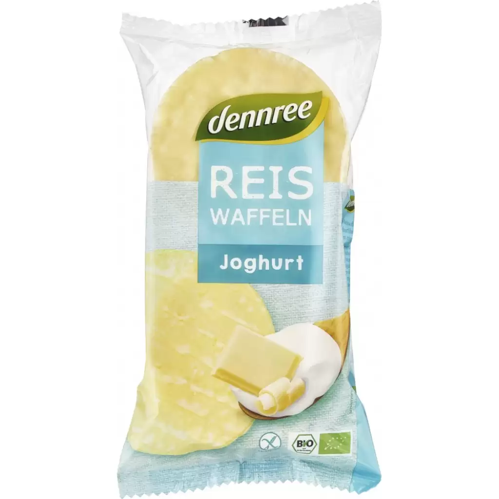 Cereale - Rondele din orez expandat cu crema de iaurt fara gluten, eco 100g