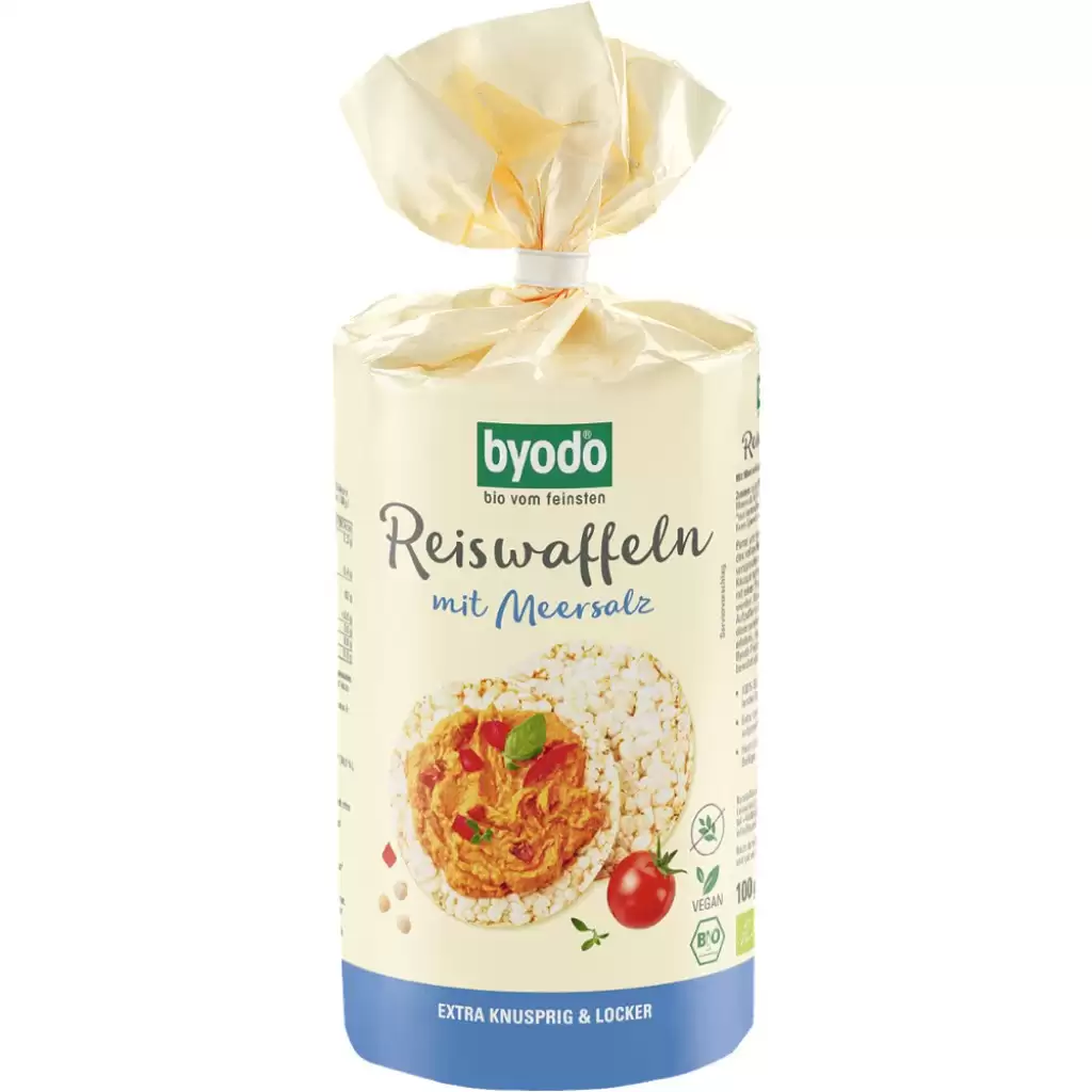 Cereale - Rondele din orez integral cu sare de mare fara gluten, eco 100g