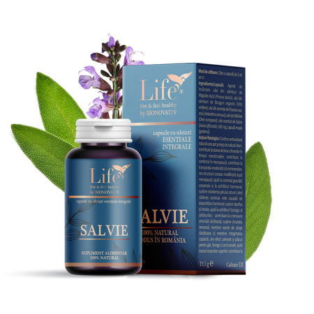 Capsule cu uleiuri esentiale - SALVIE - 30 capsule cu ulei esențial