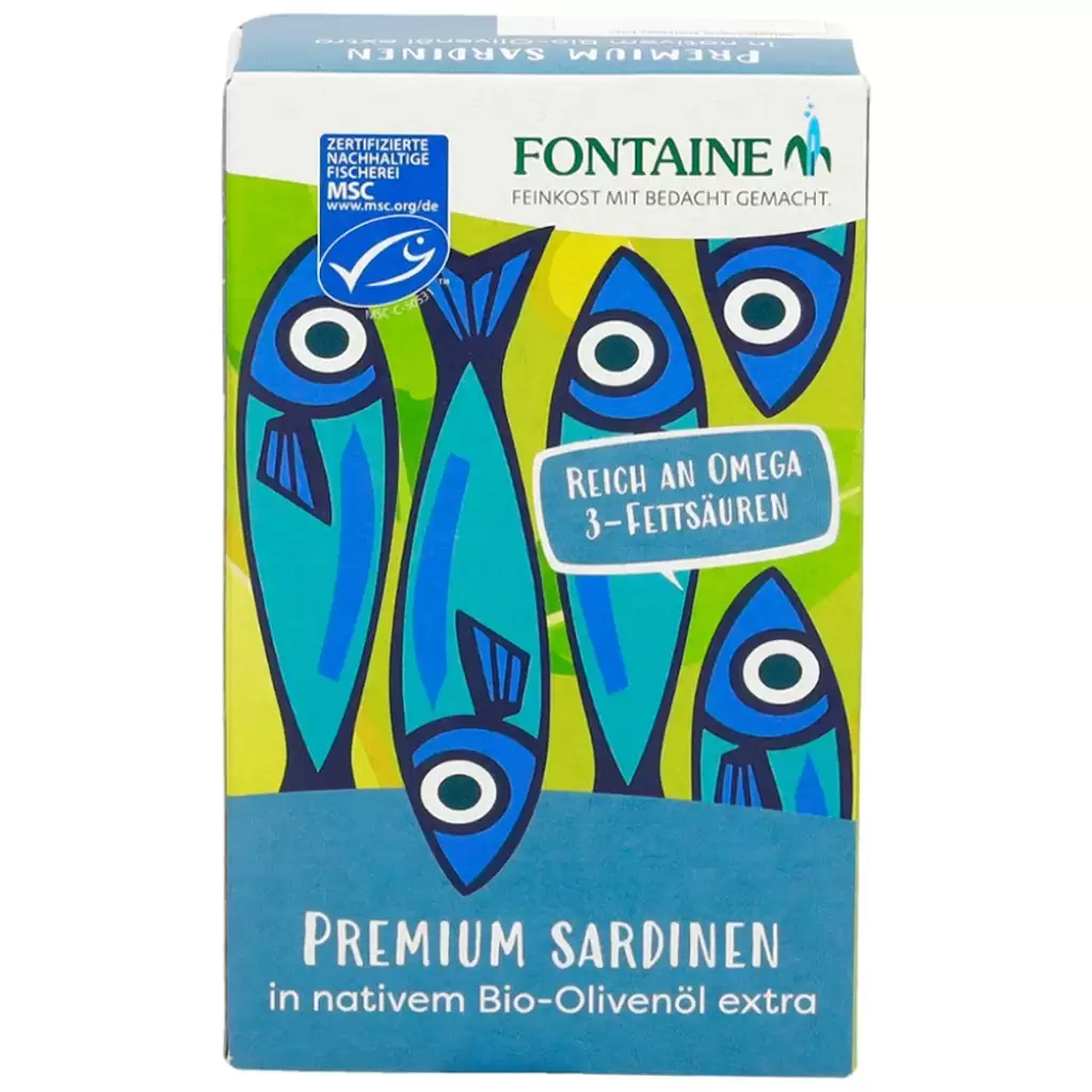 Conserve peste - Sardine in ulei bio de masline extravirgin 120g