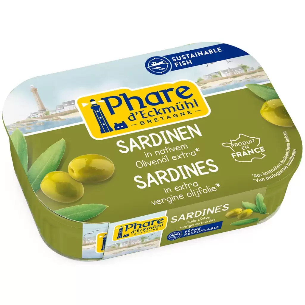 Conserve peste - Sardine in ulei bio de masline extravirgin 135g