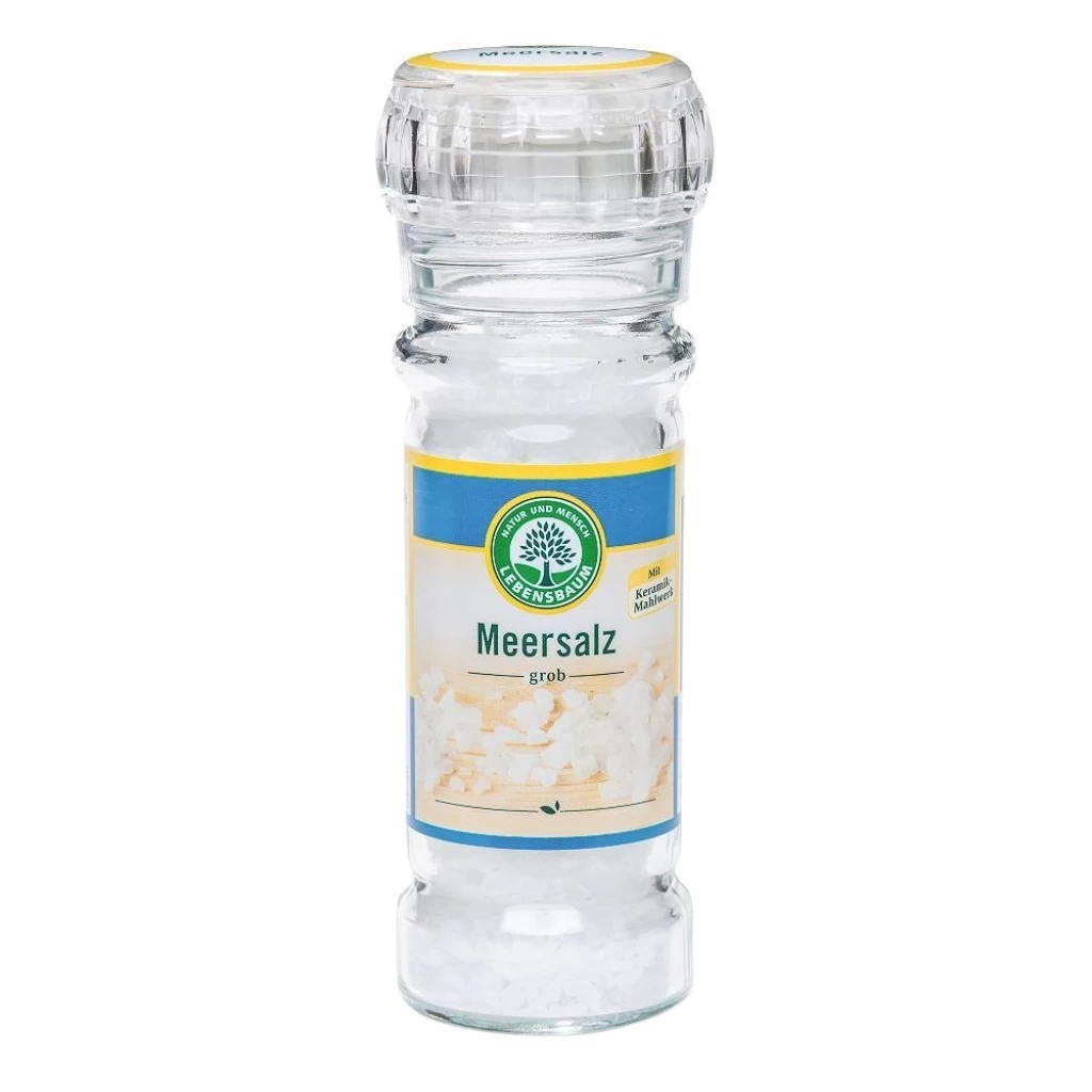 Sare - Sare de mare neiodata in rasnita de sticla, eco 100g