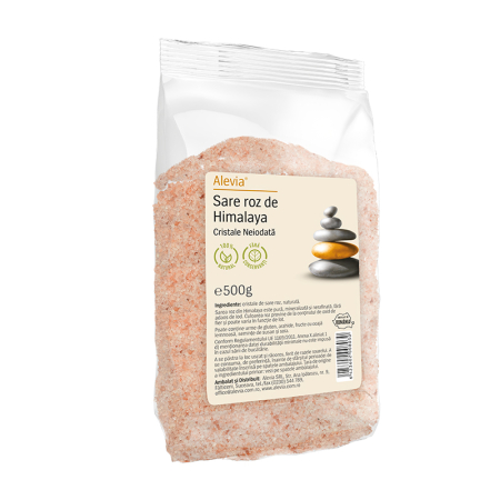 Suplimente - Sare roz de Himalaya Cristale neiodată 500g