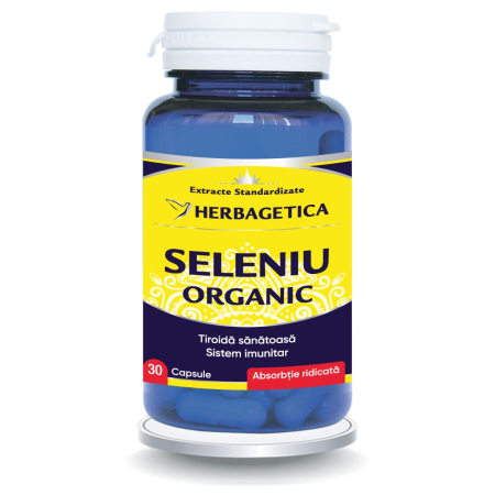 Minerale - Seleniu Organic Herbagetica 30 capsule
