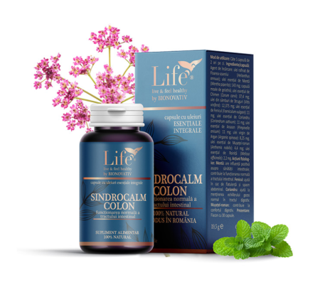 Capsule cu uleiuri esentiale - SINDROCALM COLON - 30 de capsule