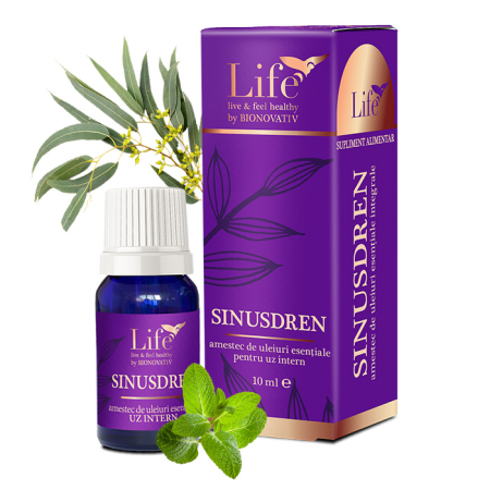 Uleiuri Esentiale - SINUSDREN - combinație de uleiuri esențiale - 10 ml