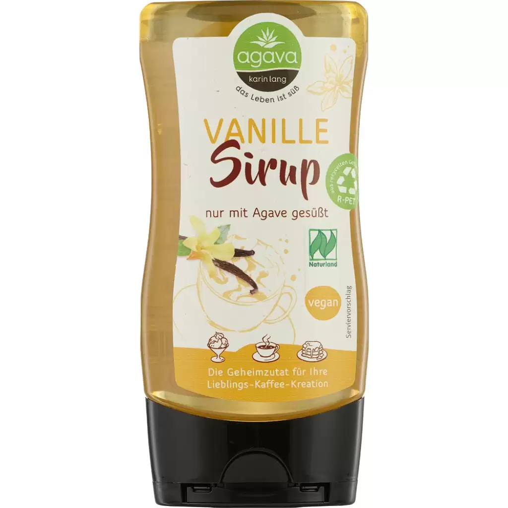 Zahar si Indulcitori - Sirop de agave cu vanilie vegan, eco 350g