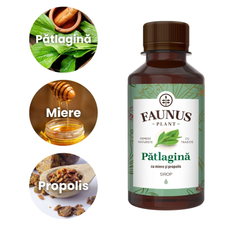 Sirop Pătlagină cu Miere și Propolis 200ml [4]