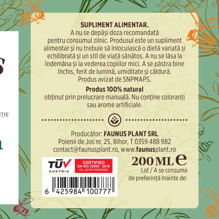 Sirop Pătlagină cu Miere și Propolis 200ml [7]