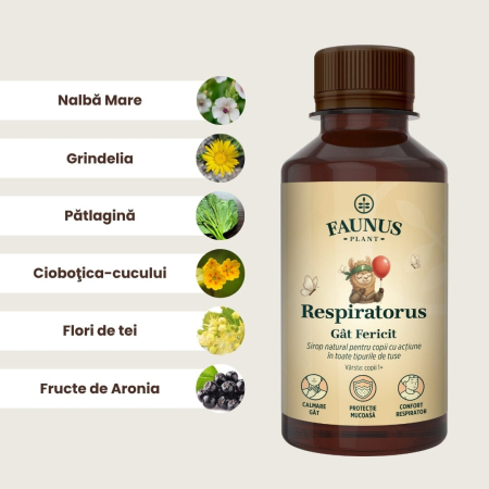 Sirop Respiratorus  Gât Fericit Copii 200ml [4]