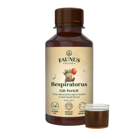 Siropuri - Sirop Respiratorus  Gât Fericit Copii 200ml