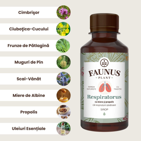 Sirop Respiratorus cu Miere și Propolis 200ml [4]