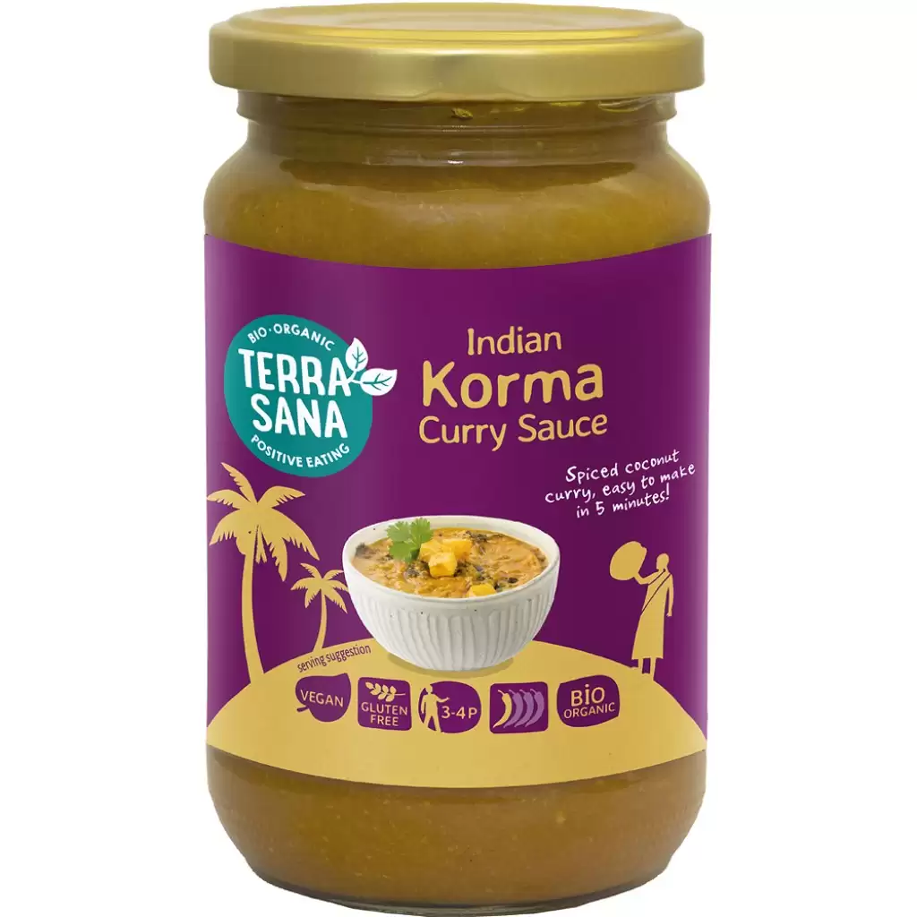 Mancare asiatica - Sos de curry indian Korma fara gluten, eco 350g