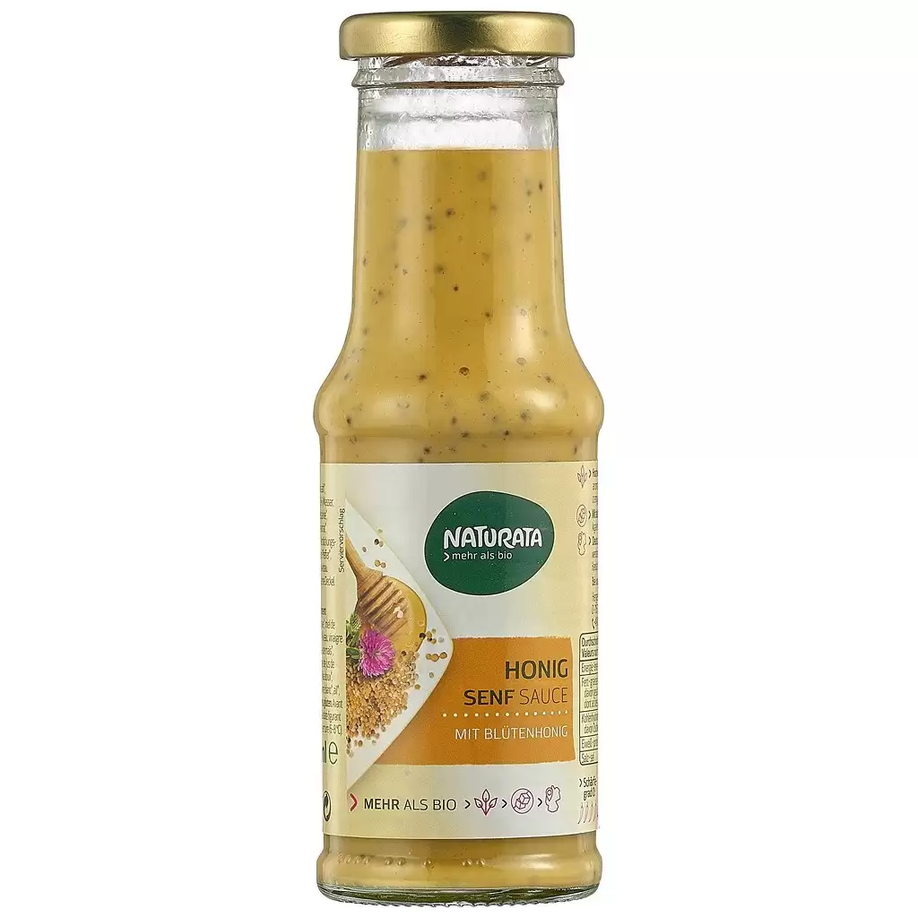 Sos, Crema - Sos de mustar cu miere fara gluten, eco 210ml