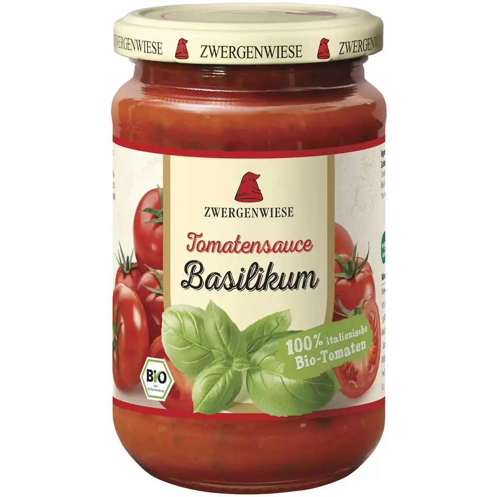Sosuri - Sos de tomate cu busuioc fara gluten, eco 340ml