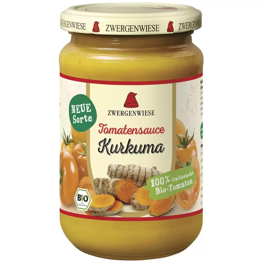 Sos, Crema - Sos de tomate cu curcuma fara gluten, eco 340ml