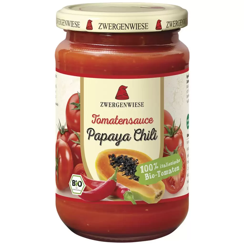 Sosuri - Sos de tomate papaya si chili fara gluten, eco 340ml