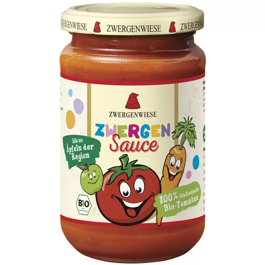 Sos, Crema - Sos de tomate pentru copii cu mere si morcovi fara gluten, eco 340ml
