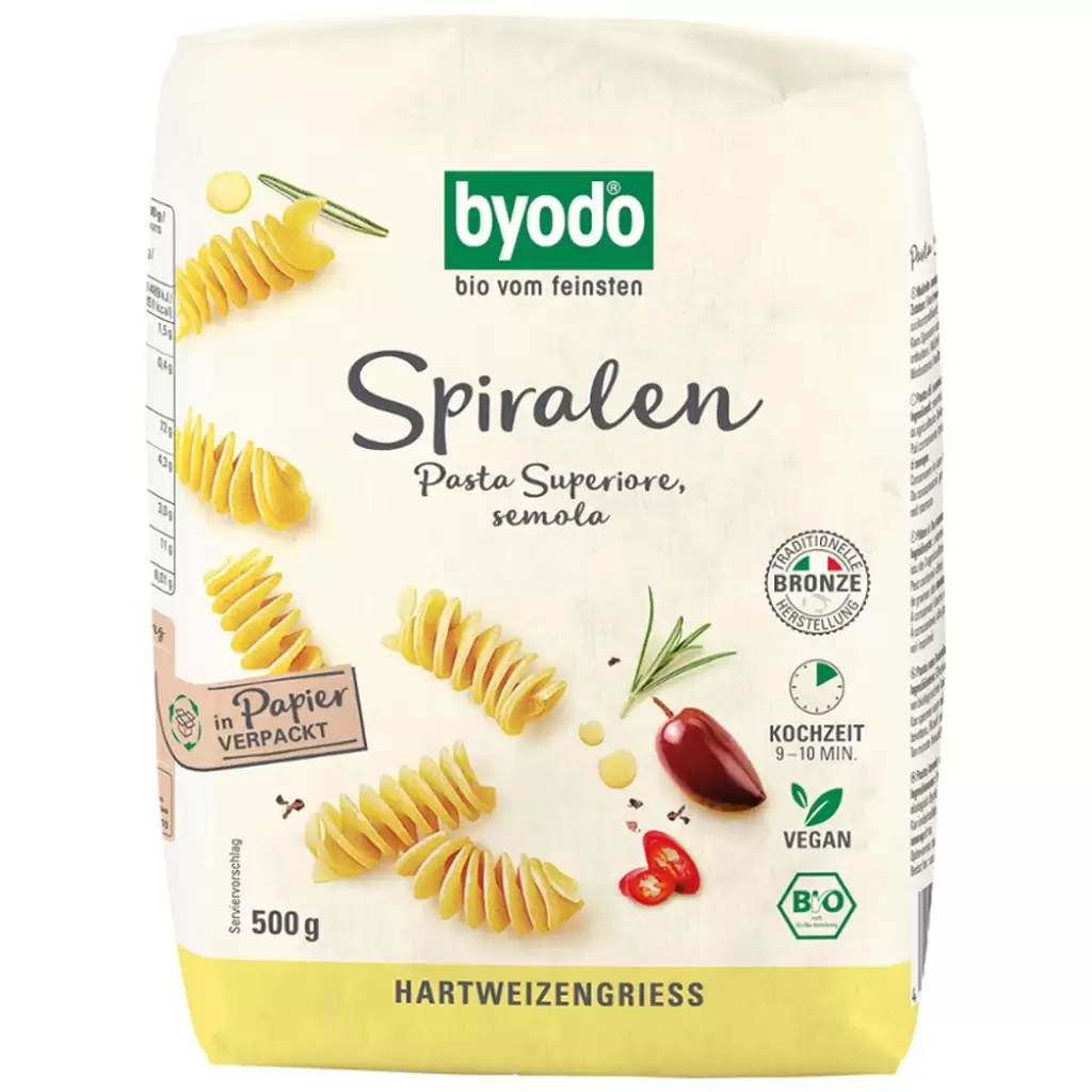 Paste fainoase - Spirale semola, eco 500g