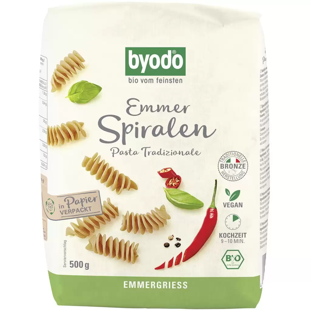 Paste fainoase - Spirelli din emmer, eco 500g