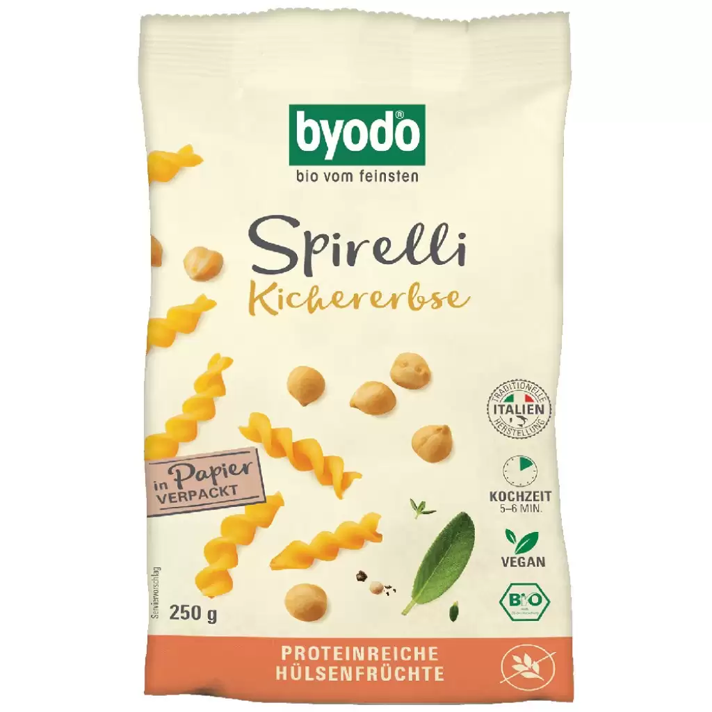 Fara Gluten - Spirelli din naut fara gluten, eco 250g