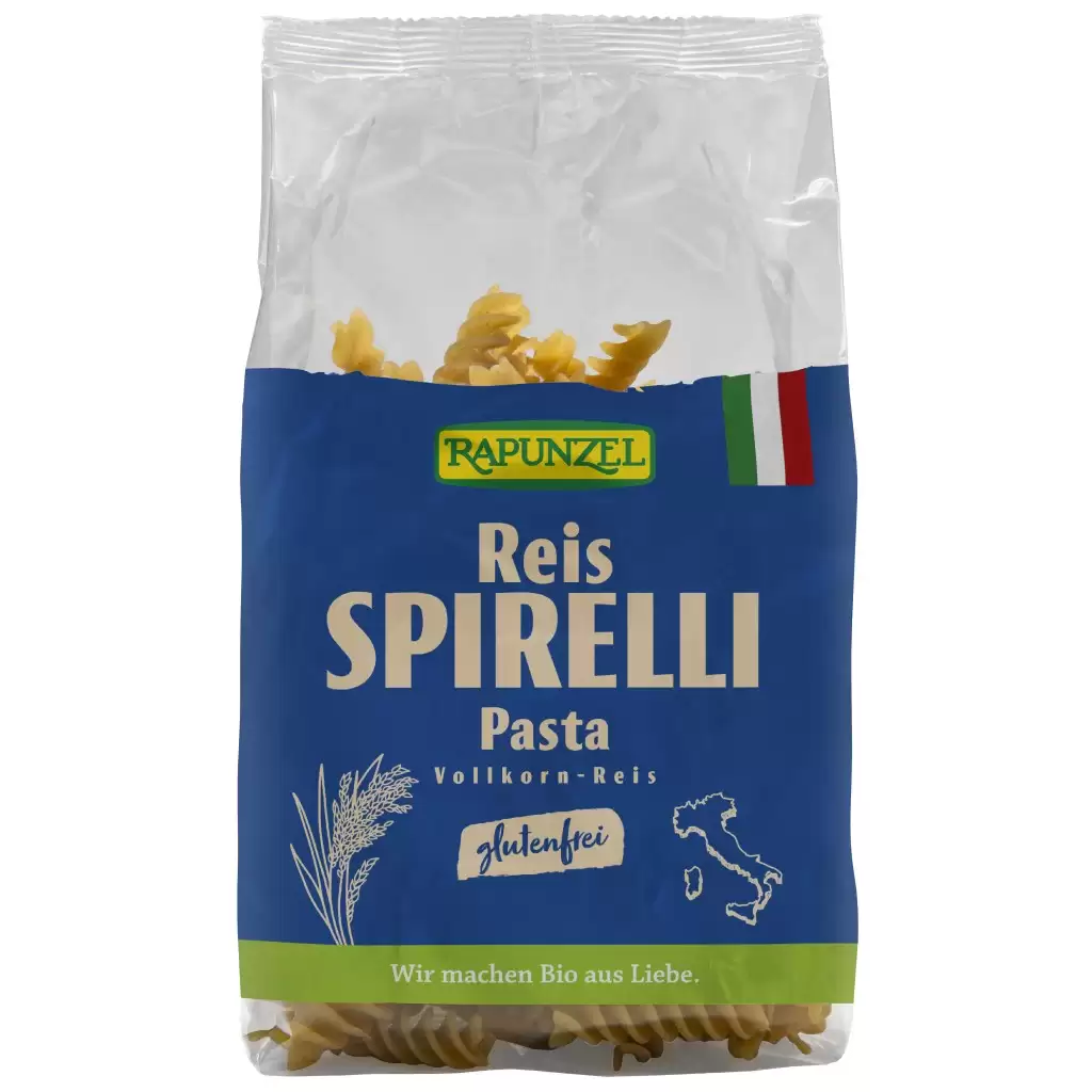 Fara Gluten - Spirelli din orez integral fara gluten, eco 250g