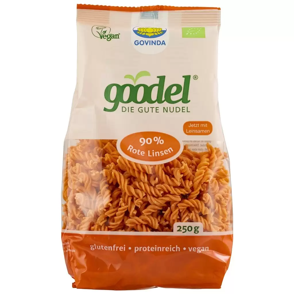 Paste fainoase - Spirelli proteice din linte rosie si in fara gluten, eco 250g