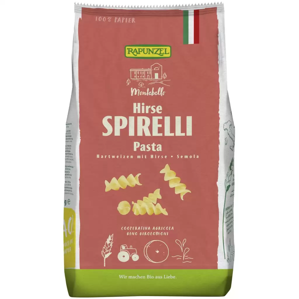 Paste fainoase - Spirelli semola cu mei, eco 500g
