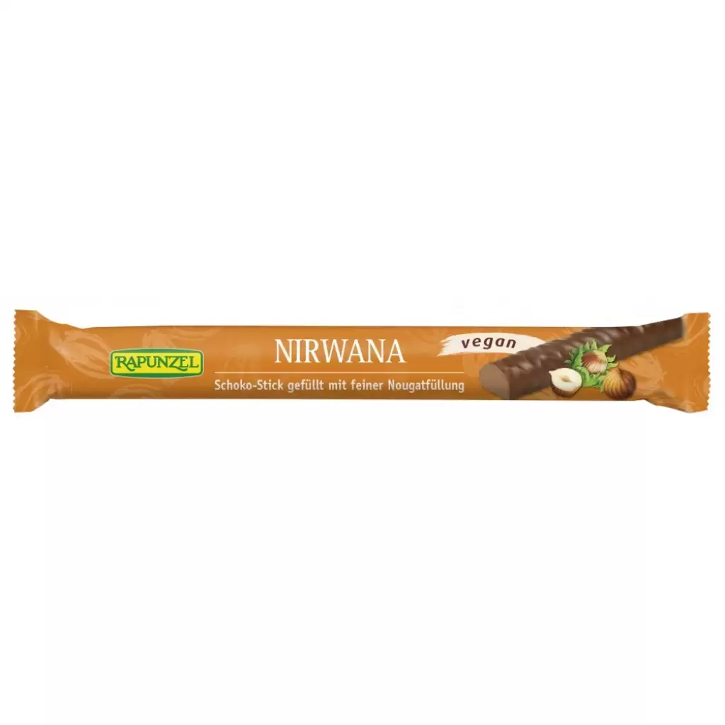 Dulciuri - Stick nirwana cu ciocolata si crema de alune vegan, eco 22g