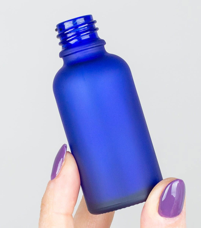 Materiale  - Sticlă Ele Albastră mată 30 ml