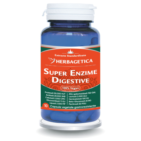 Extracte - Super Enzime Digestive 10 capsule
