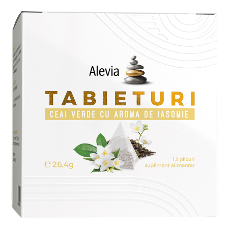 Suplimente - TABIETURI Ceai Verde cu aromă de Iasomie 12 plicuri