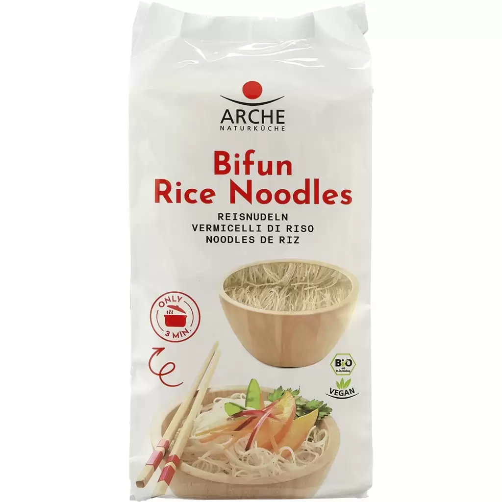 Mancare asiatica - Taitei de orez Bifun fara gluten, eco 250g