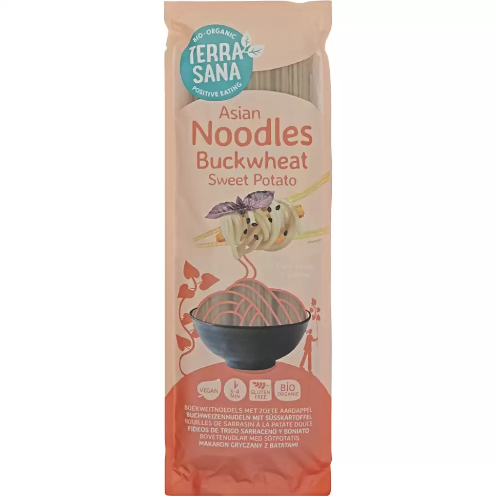Fara Gluten - Taitei din hrisca cu cartofi dulci FARA GLUTEN, eco 250g