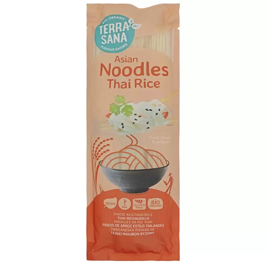 Fara Gluten - Taitei din orez thailandez fara gluten, eco 250g