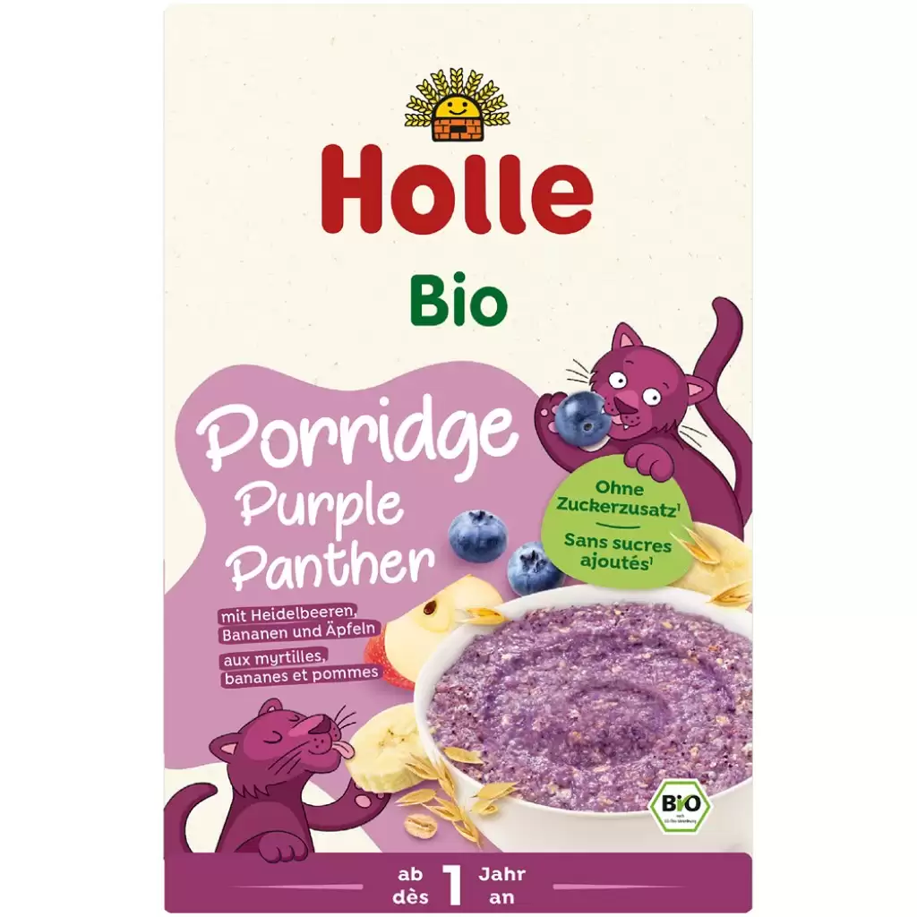Cereale bio bebe - Terci cu afine banane si mere pentru copii 1 an, eco 200g