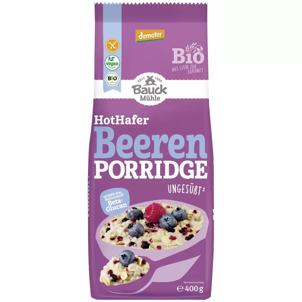 Fulgi, Muesli - Terci de ovaz cu fructe de padure fara gluten, eco 400g