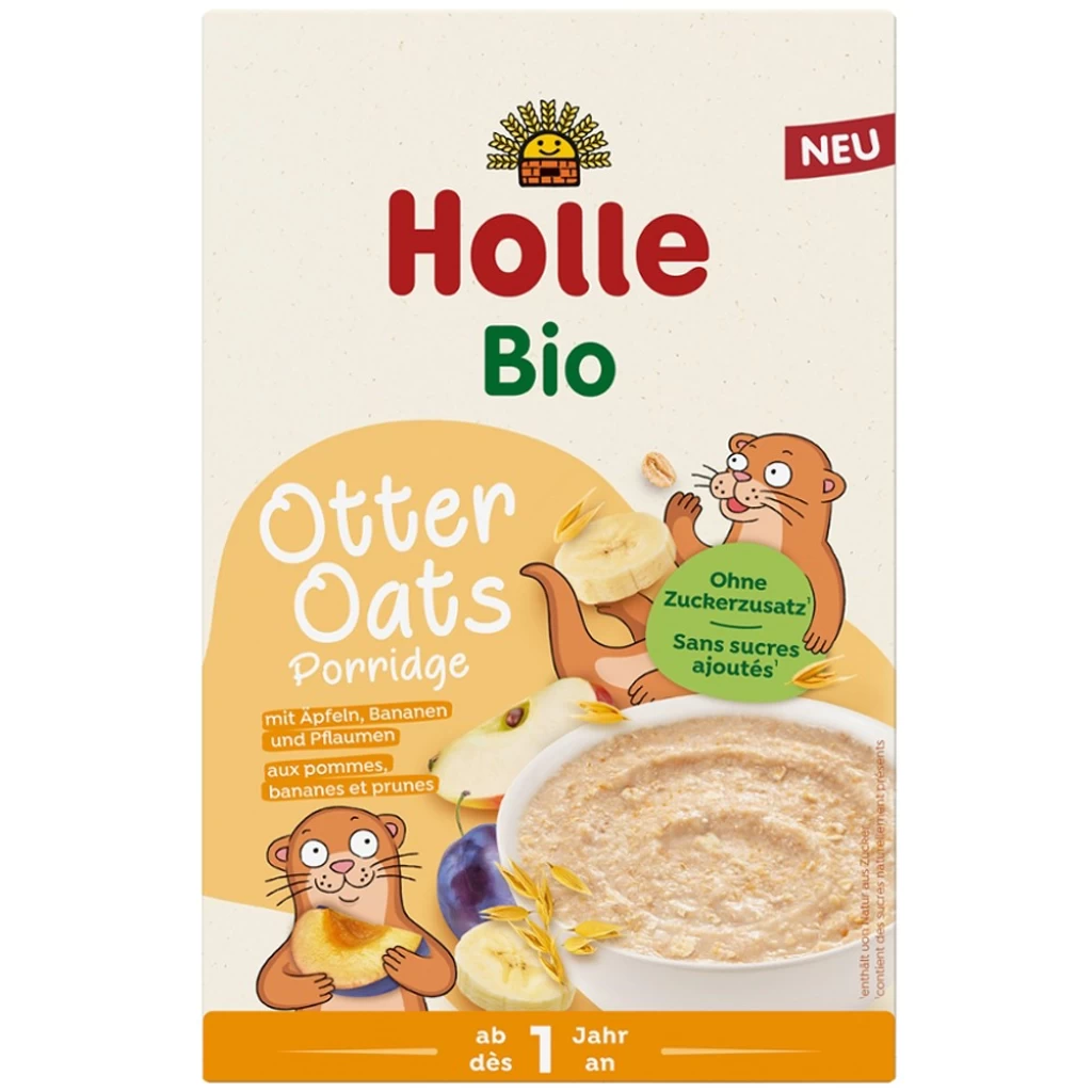 Cereale bio bebe - Terci de ovaz cu mere banane si prune pentru copii 1 an, eco 200g