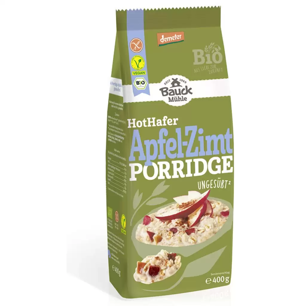 Fulgi, Muesli - Terci de ovaz cu mere si scortisoara fara gluten, eco 400g