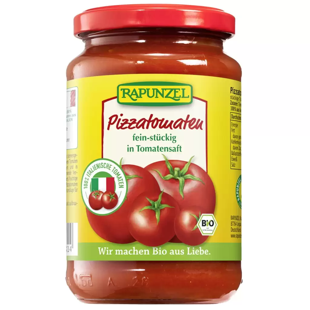 Sosuri - Tomate bucati in sos de rosii pentru pizza, eco 330g