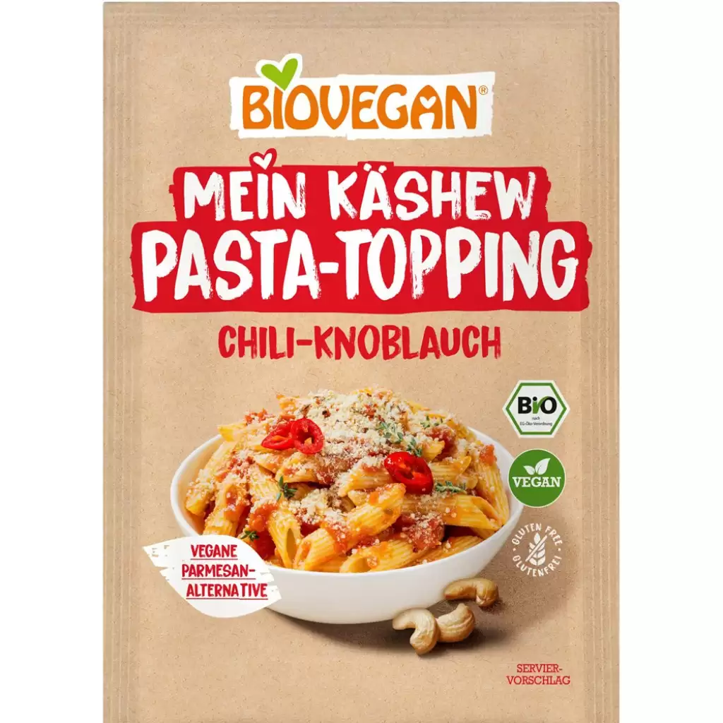 Ingrediente copt - Toping vegan din caju cu chili si usturoi pentru paste nativ fara gluten, eco 50g