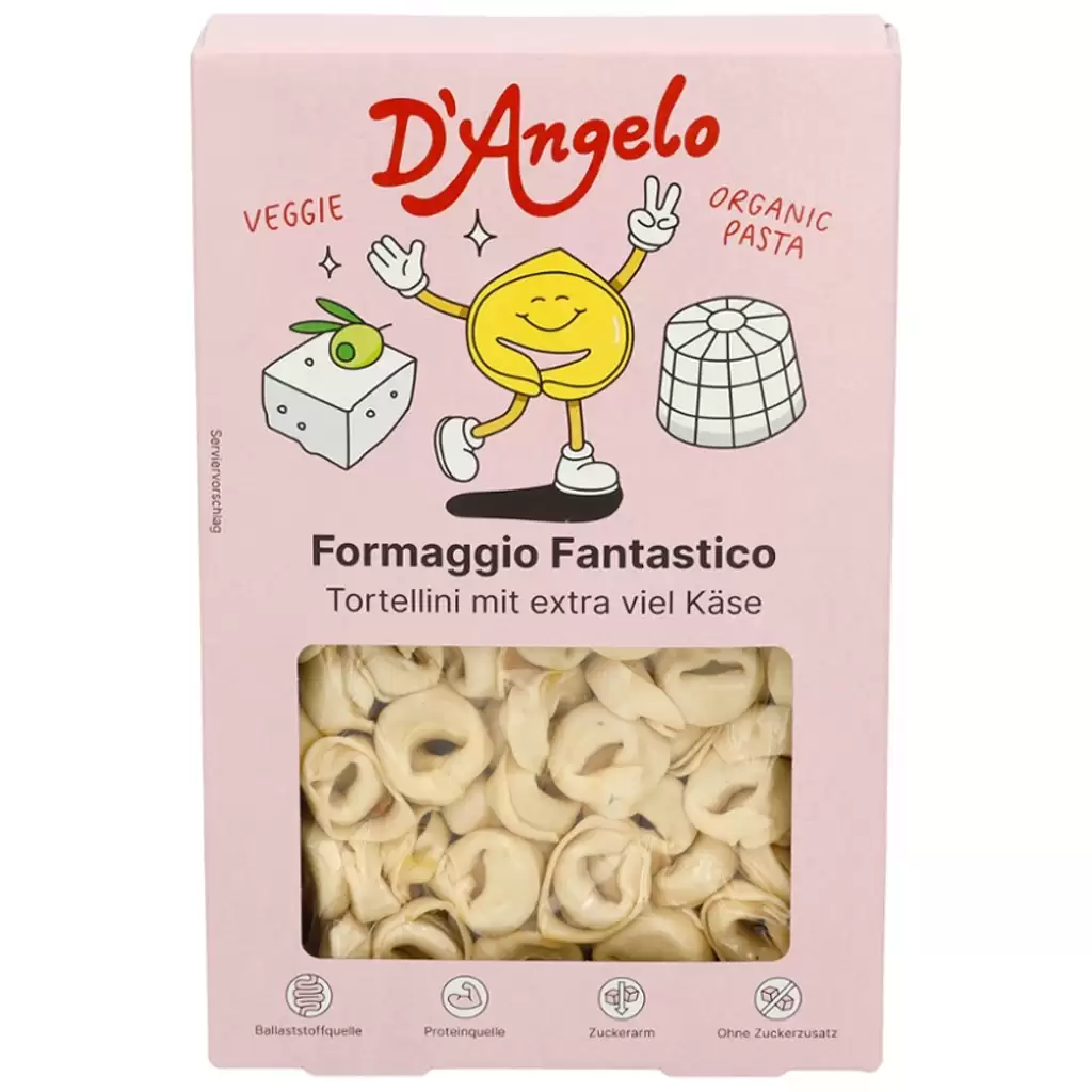 Paste fainoase - Tortellini cu umplutura de branza, eco 250g