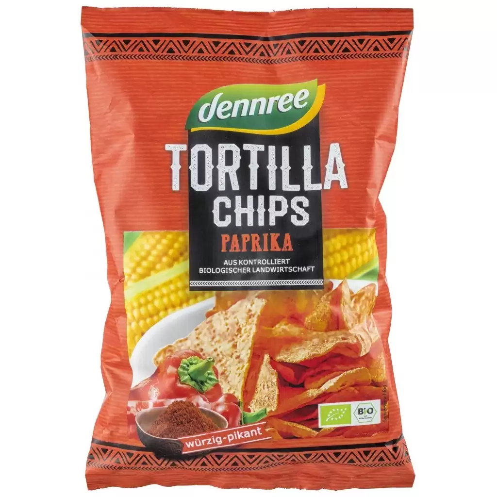 Sticksuri, chipsuri si covrigei - Tortilla chips cu ardei, eco 125g