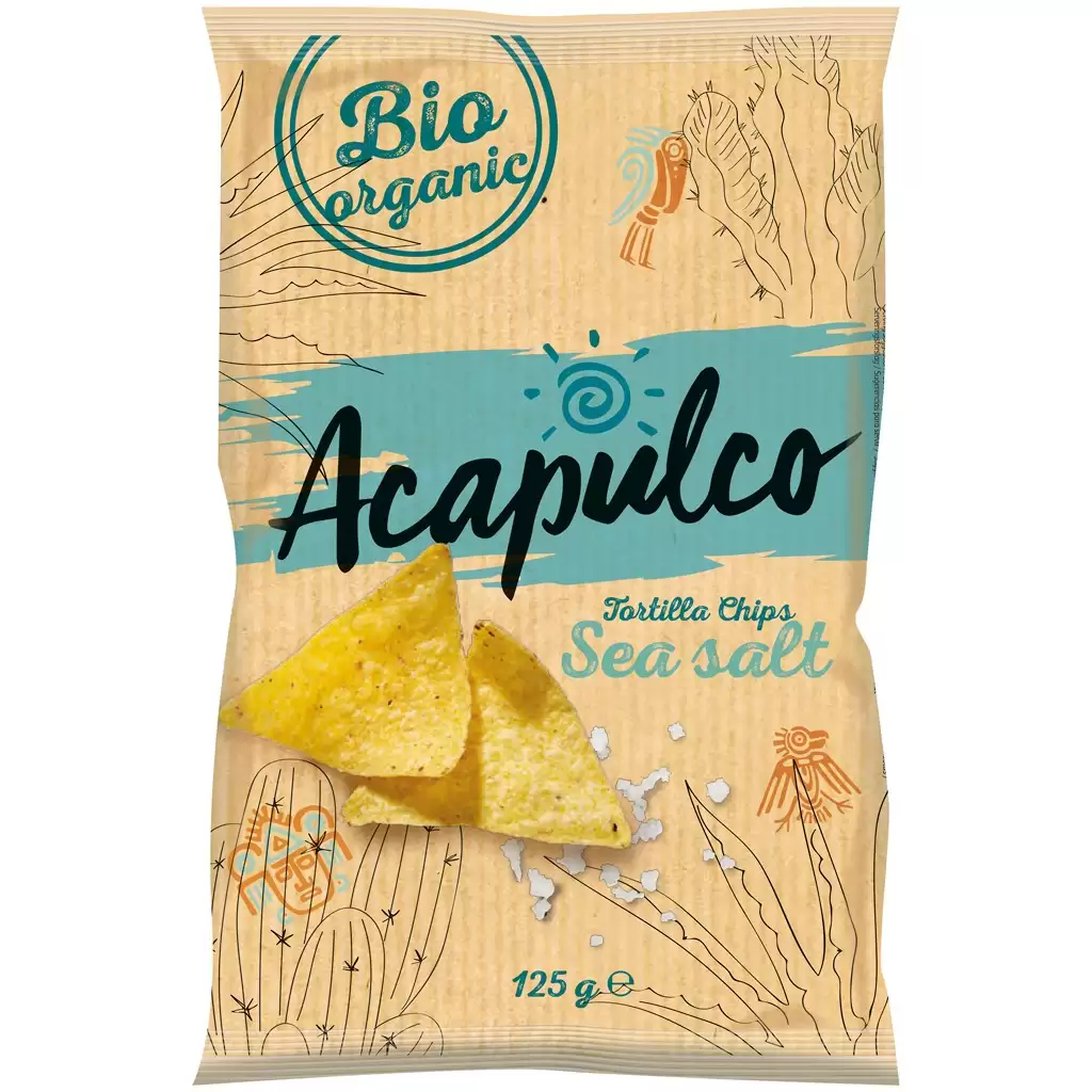 Sticksuri, chipsuri si covrigei - Tortilla chips natur, eco 125g