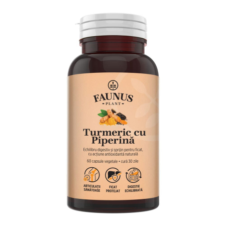 Turmeric cu Piperină - 60 capsule [1]