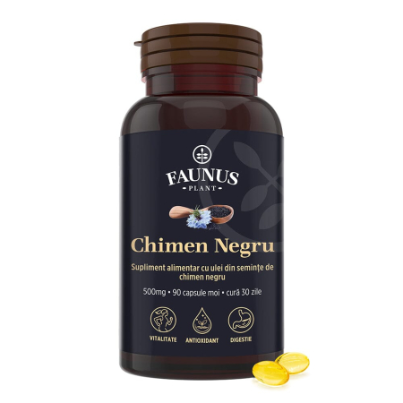 Capsule & Comprimate - Ulei de Chimen Negru + 90 capsule