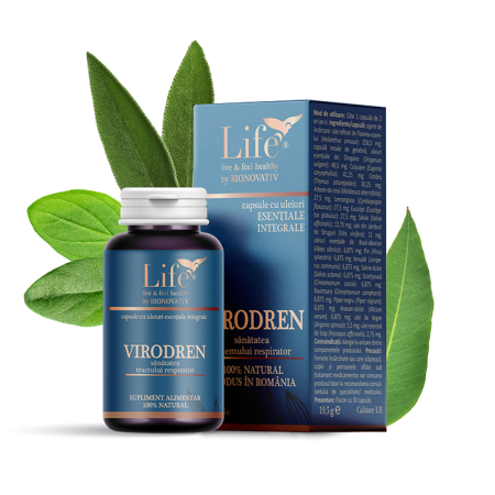 Capsule cu uleiuri esentiale - VIRODREN - 30 de capsule